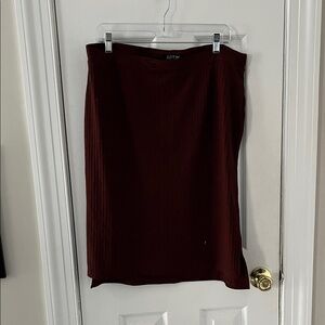 Apt. 9 Dark Red Pencil Skirt